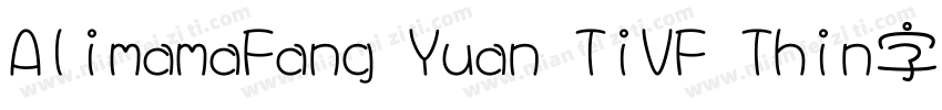 AlimamaFang Yuan TiVF Thin字体字体转换